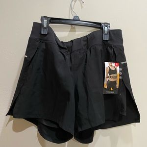 Black athletic shorts